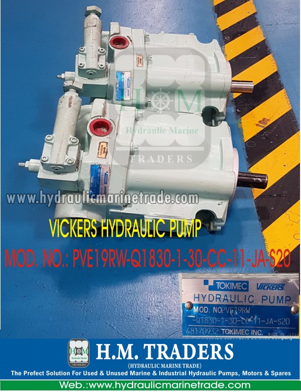 Used PUMP (TYPE.: PVE19RW) Hydraulic